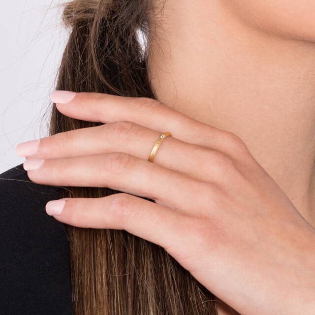 Alianza Nain Oro Blanco y Diamante