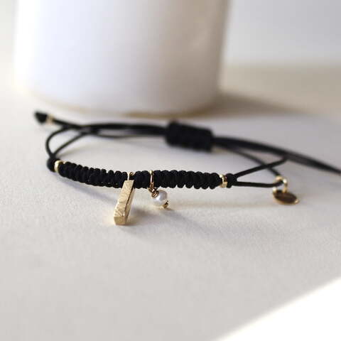 Pulsera Mia Perla en plata con baño de oro