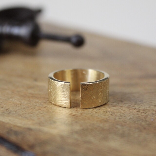 Anillo Rusk Plata mediaNo con Baño de Oro