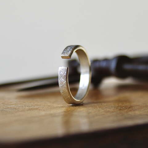 Anillo MAN Rusk Plata pequeño