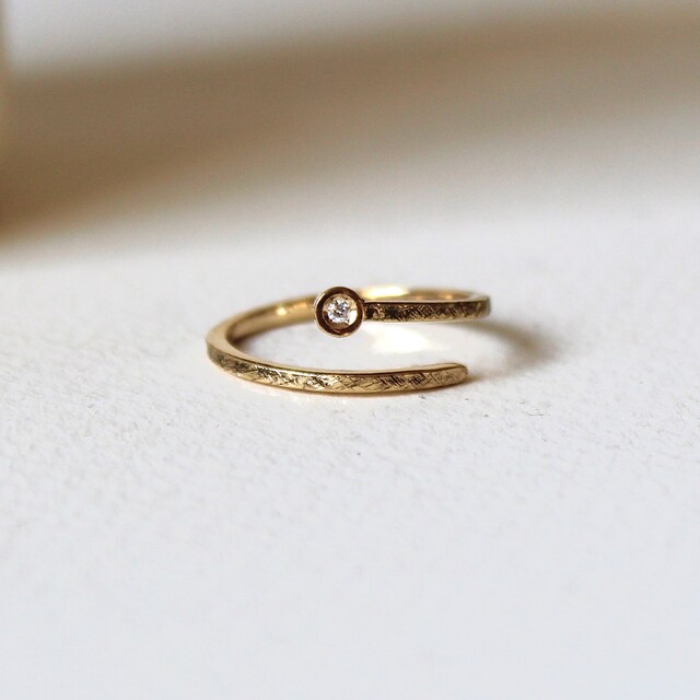 Anillo compromiso Aura Oro y Diamante