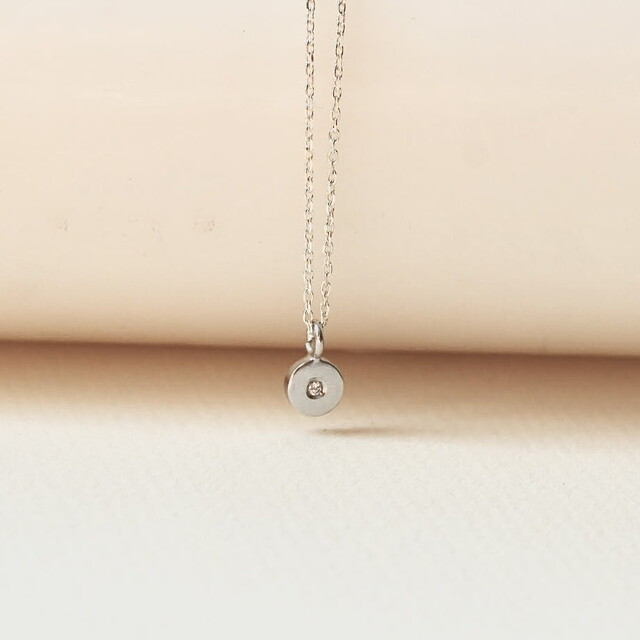 Colgante Nora kids Plata y Diamante