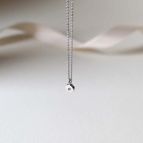 Colgante Nora kids Plata y Diamante