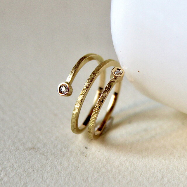 Anillo Vinyet Oro y Diamante