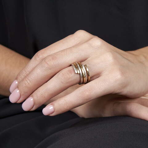 Anillo DUO Plata Oro