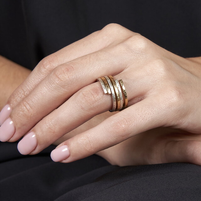 Anillo DUO Black Oro