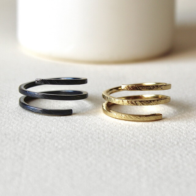 Anillo DUO Black Oro