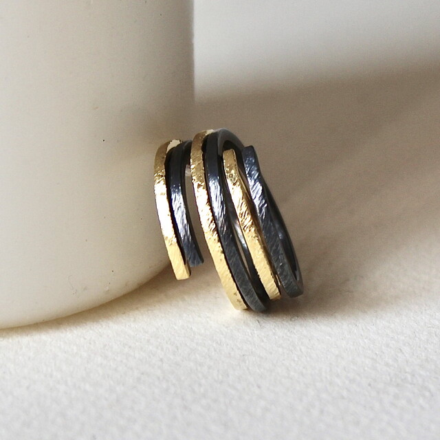 Anillo DUO Black Oro