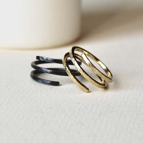Anillo DUO Black Oro