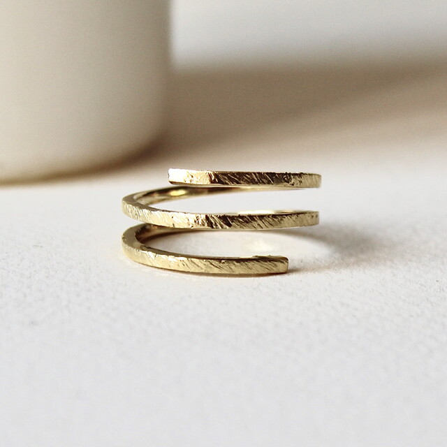 Anillo Ànnia Plata con Baño de Oro