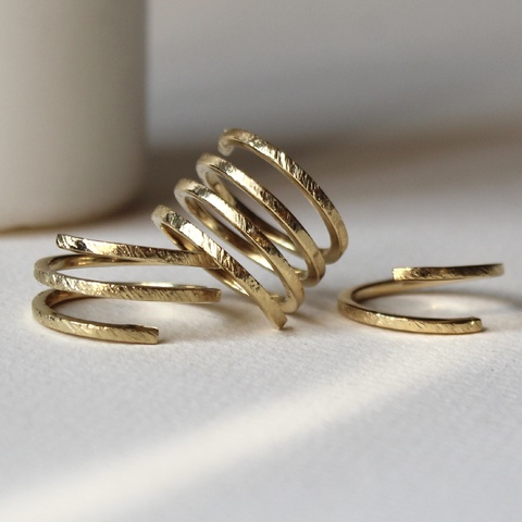 Anillo Ànnia Plata con Baño de Oro