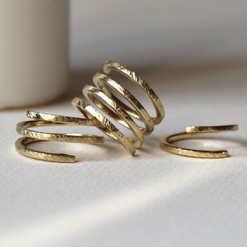 Anillo Ànnia Plata con Baño de Oro