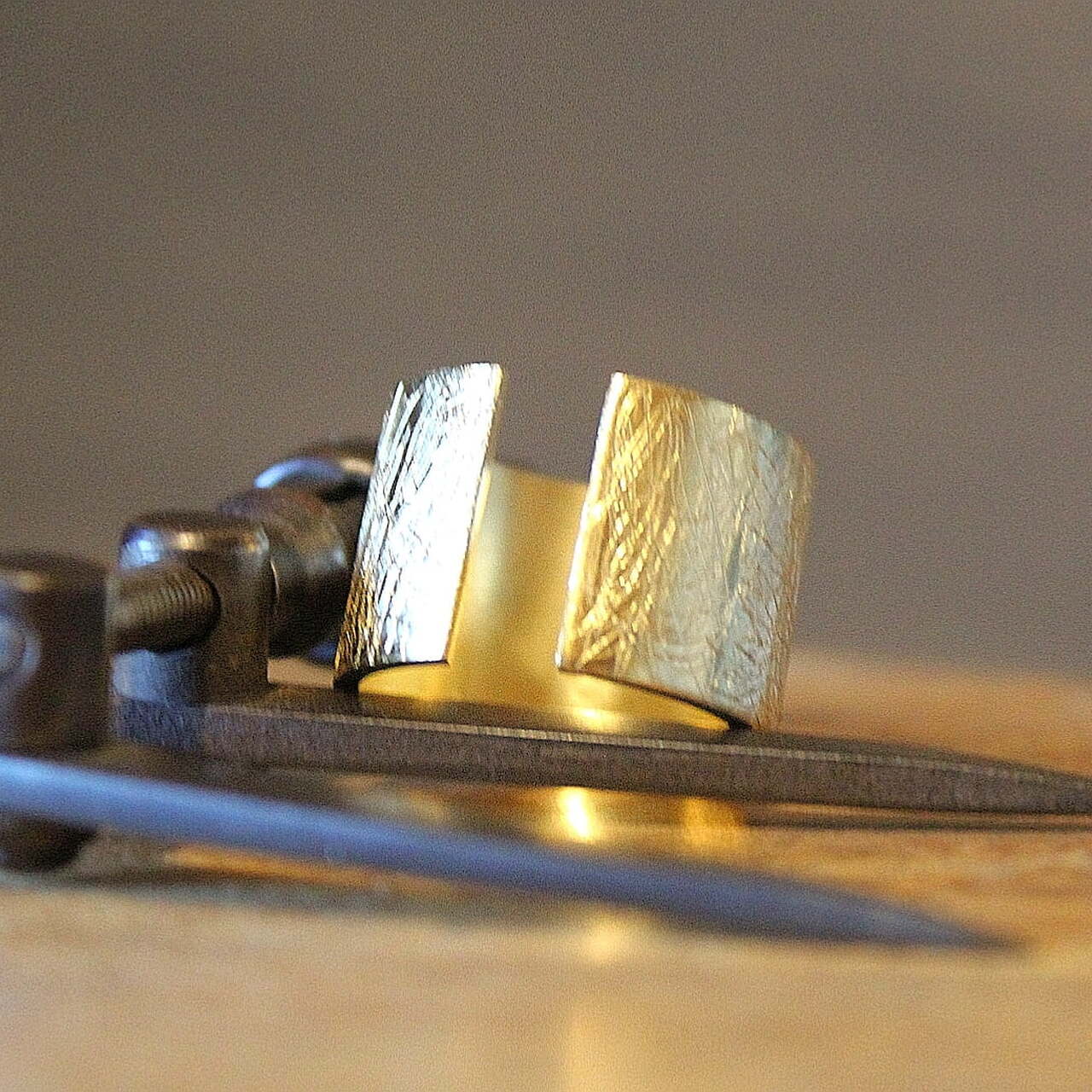 Anillo MAN Rusk Plata con Baño de Oro