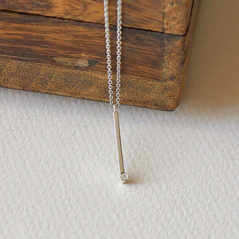 Colgante Àneu Diamante y Plata
