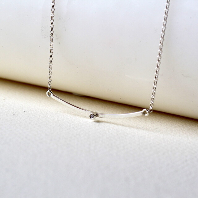 Gargantilla Àneu Diamante y Plata