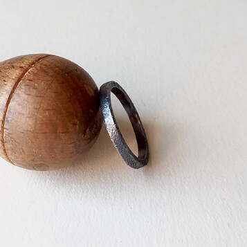 Anillo Ares Black Plata