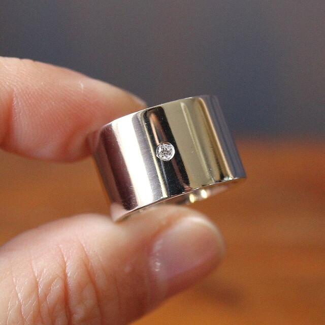 Anillo MAN Mirror maxi Diamante