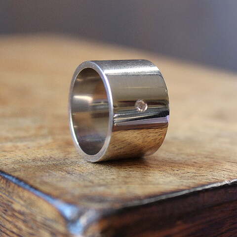 Anillo MAN Mirror maxi Diamante