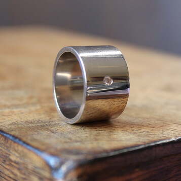 Anillo MAN Mirror maxi Diamante