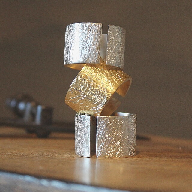 Anillo MAN Rusk  Plata Grande