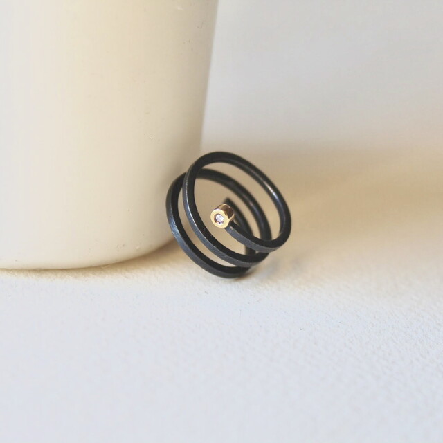 Anillo Greta Oro, Diamante y Plata