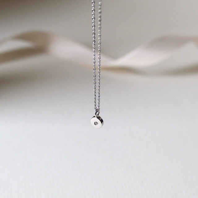 Colgante Nora Plata y Diamante
