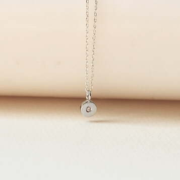 Colgante Nora Plata y Diamante