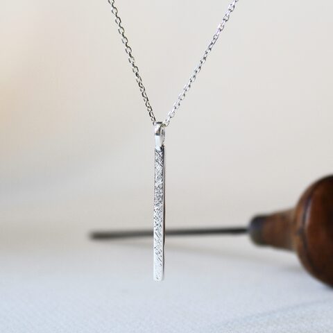 Colgante Rusk Plata Grande Cadena