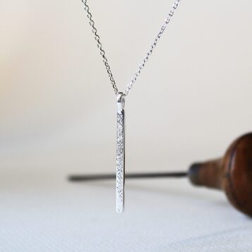 Colgante Rusk Plata Grande Cadena