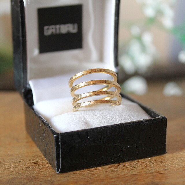 Anillo Elna Plata con Baño de Oro