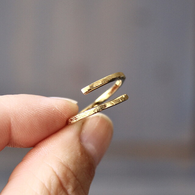 Anillo Aixa Plata con Baño de Oro