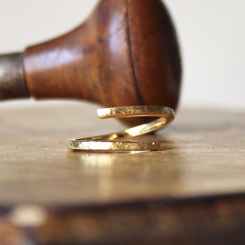 Anillo Aixa Plata con Baño de Oro