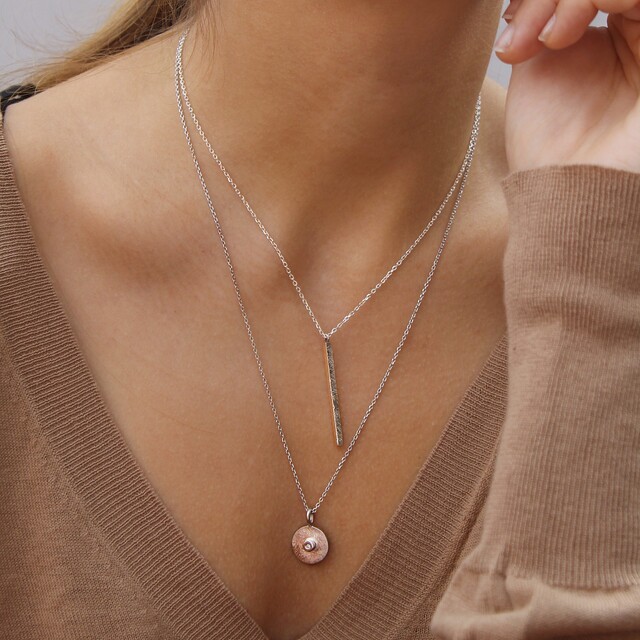 Colgante Quer Plata y Diamante