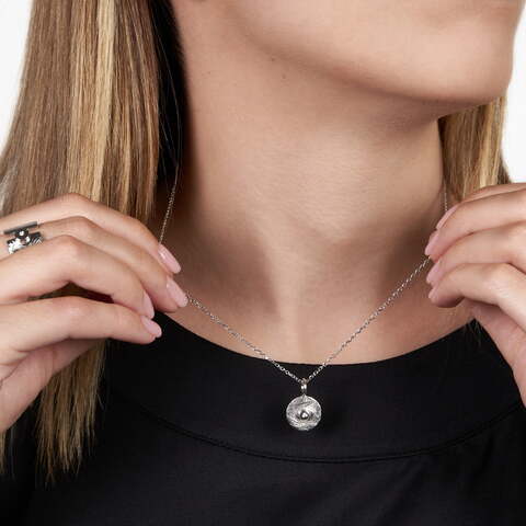 Colgante Quer Plata y Diamante