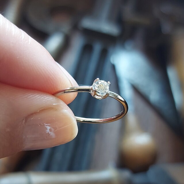 Anillo de compromiso Juliette Oro y Diamante Grande