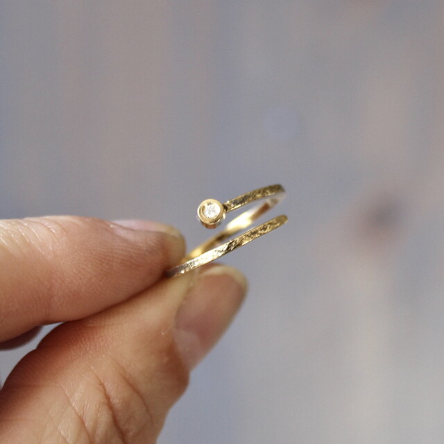 Anillo Aura Oro y Diamante