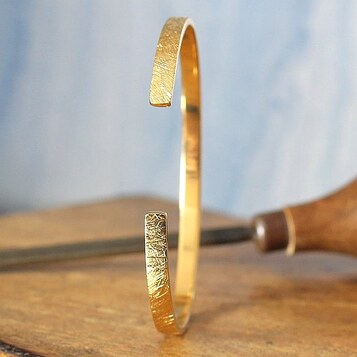 Esclava Rusk Plata con Baño de Oro