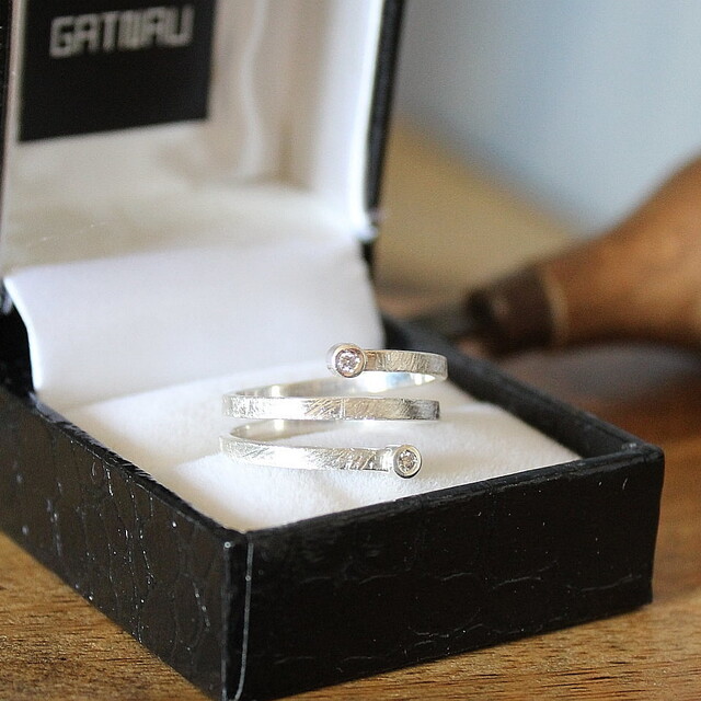 Anillo Vinyet Plata y Diamante