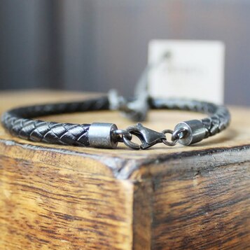 Pulsera MAN Black Plata