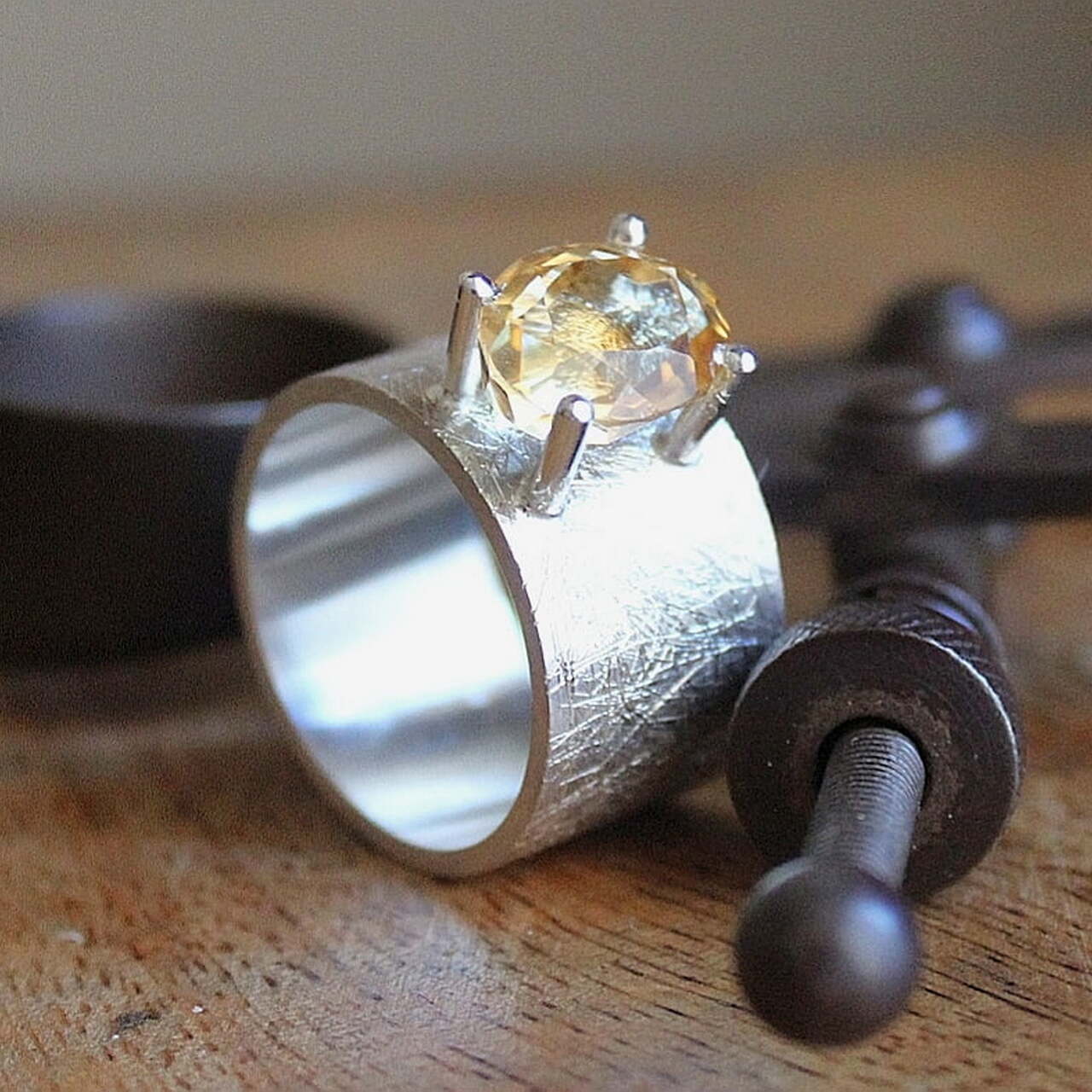 Anillo Isona Plata Citrino