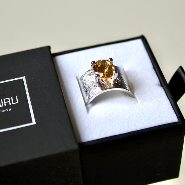Anillo Isona Plata Citrino