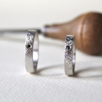 Alianza Noir Plata y Diamante