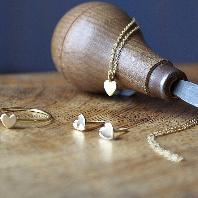 Colgante Cor oro perla