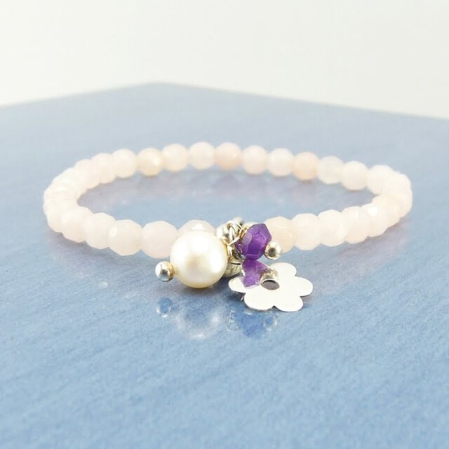 Colgante Flor Plata