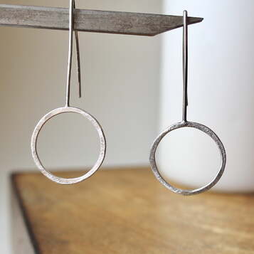Pendientes Círculo plata