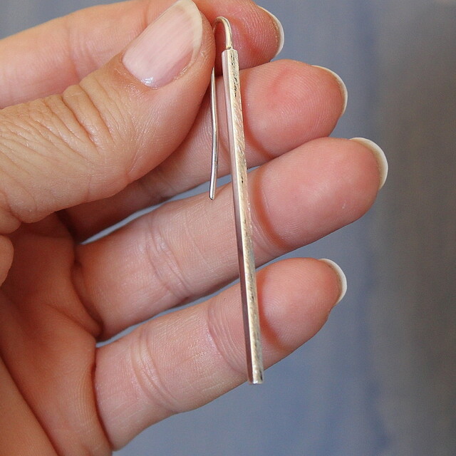 Pendientes Rusk Plata Maxi