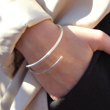 Pulsera Aixa BLACK Plata