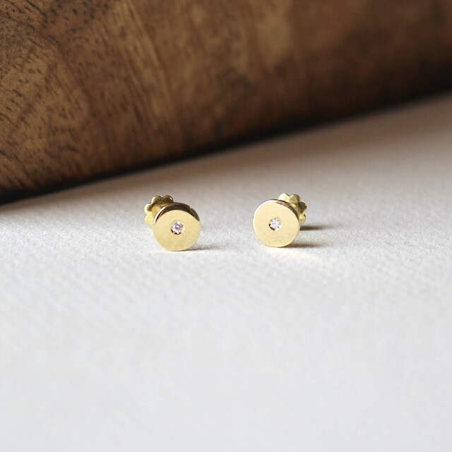 Pendientes Dúnia Oro y Diamante
