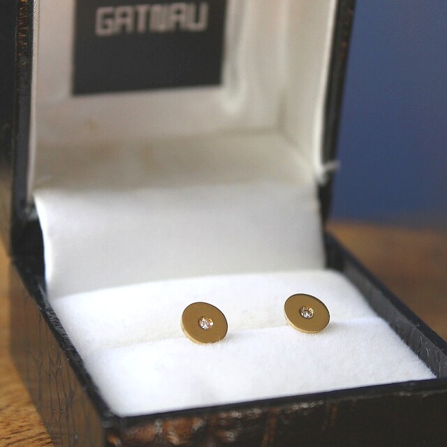 Pendientes Dúnia Oro y Diamante