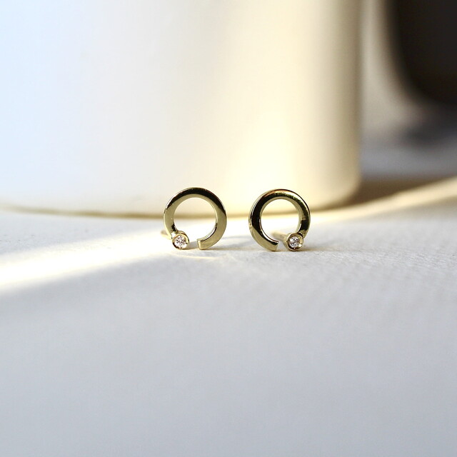 Pendientes ARLET Diamante y Oro